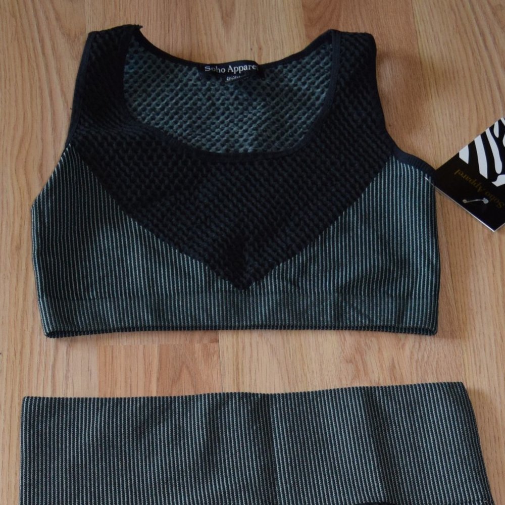 Soho Apparel top & leggings set Sz S/M NWT